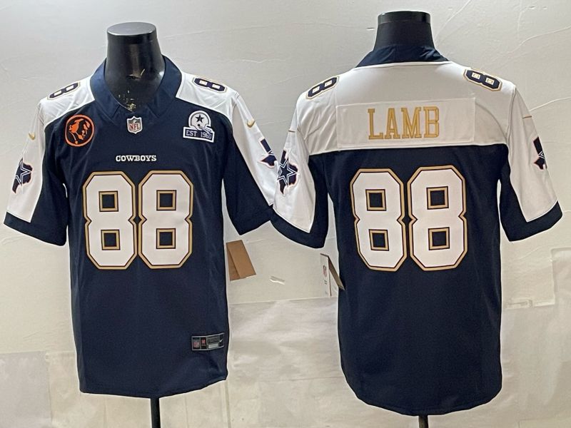 Men 2026 Dallas Cowboys #88 Lamb blue 6th generation Nike Limited NFL Jersey style 02->dallas cowboys->NFL Jersey